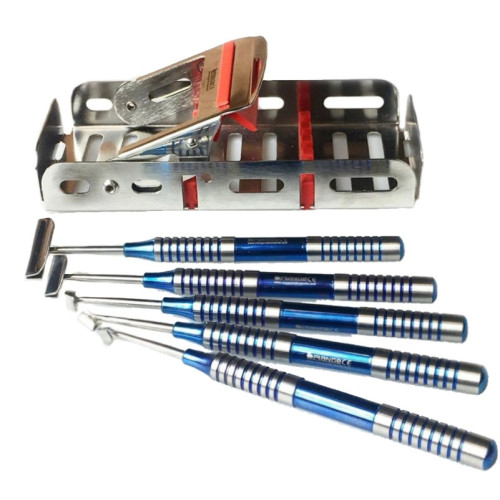 4921. Набор для препарирования мягких тканей (5 инструментов) blue titanium