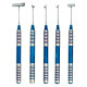 4921. Набор для препарирования мягких тканей (5 инструментов) blue titanium
