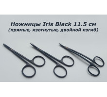 IBS-115 - ножницы Iris Black, 11.5 см, прямые