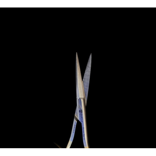 Ножницы ZL-02-478-12, Scissor Straight Double (золото) 11.5 см