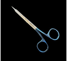 Ножницы ZL-1025-SB, Goldman Blue Titanium изогнутые 13.5 см